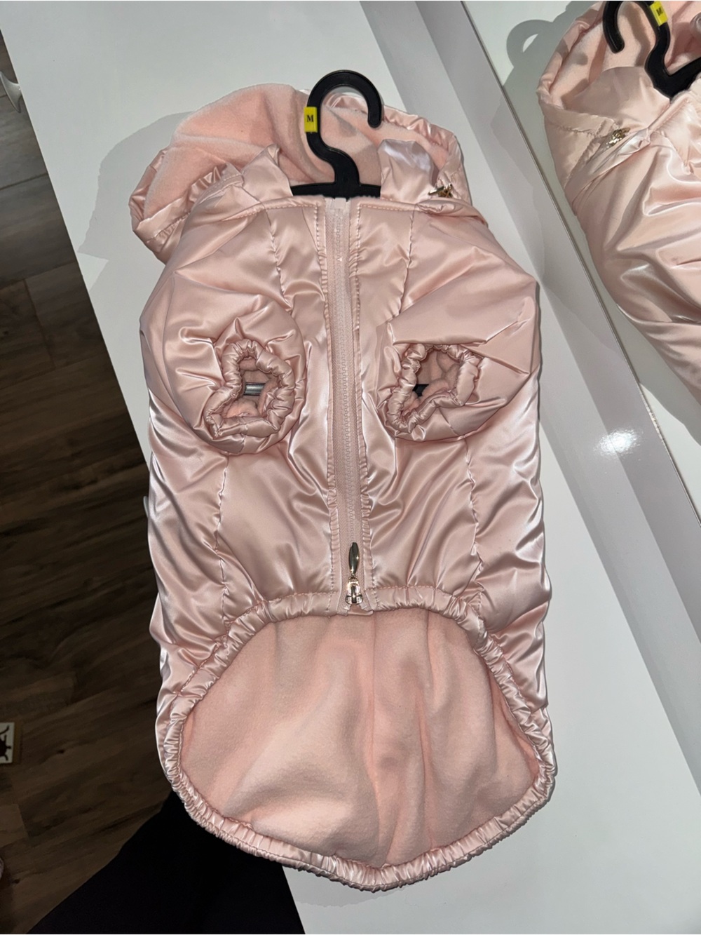 Rachel Zoe Light Pink Dog Puffer Coat - Picture 2 of 2